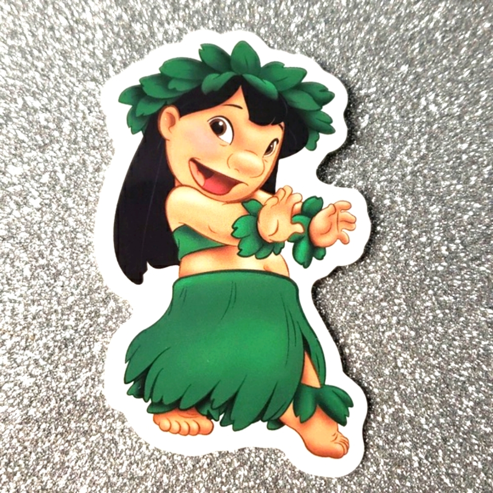 DISNEY LILO AND STITCH waterproof sticker Hula Dance
